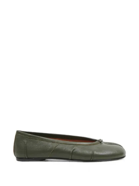 Maison Margiela flats Tabi de piel - Verde - vista 1