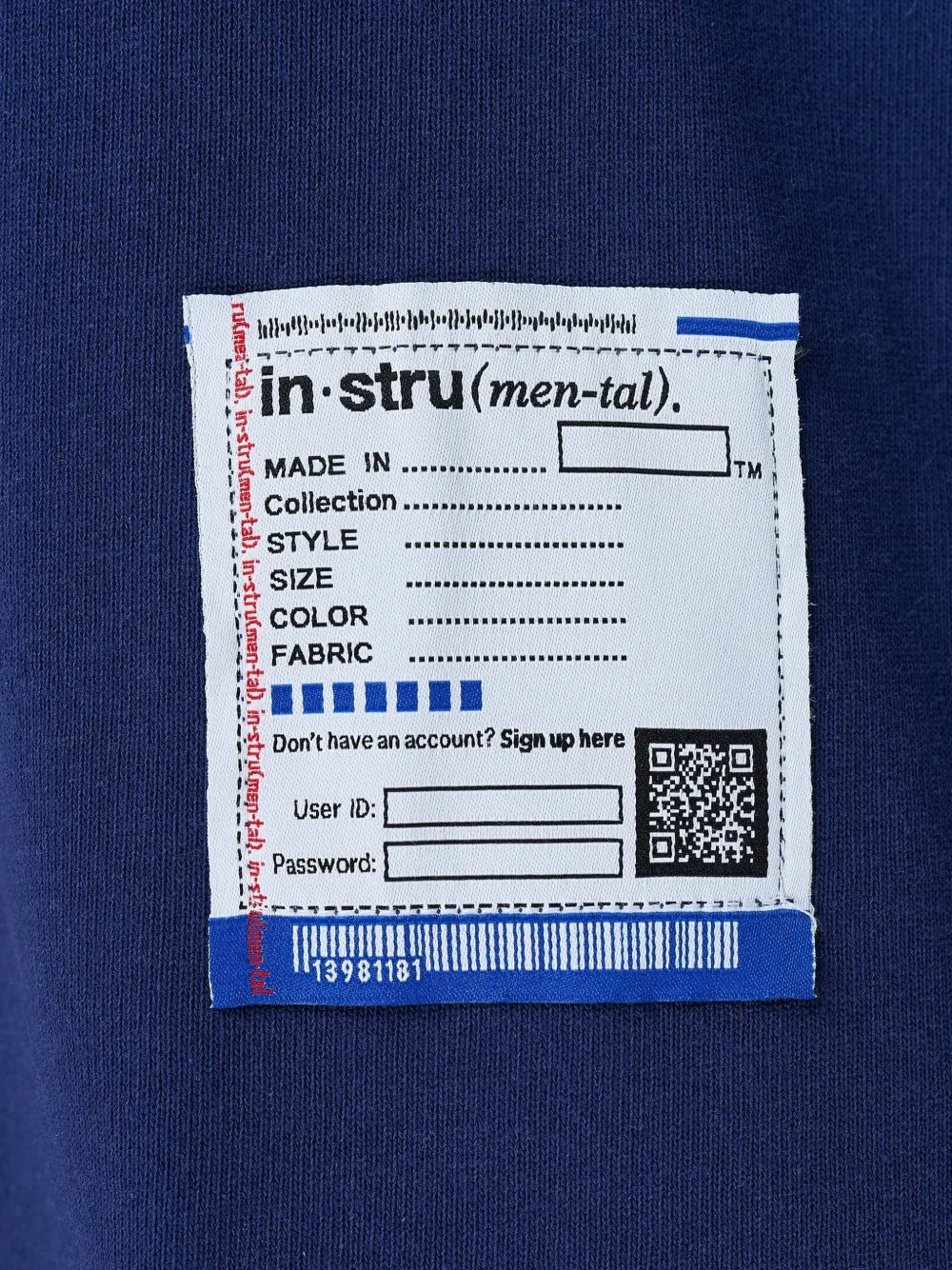Maison MIHARA YASUHIRO camiseta con parche del logo - azul