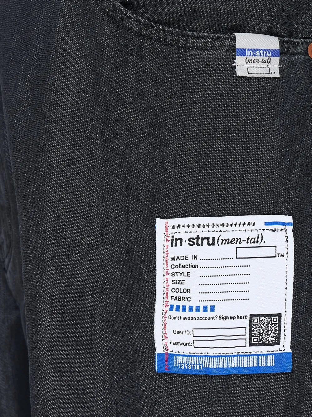 Maison MIHARA YASUHIRO jeans In-stru(men-tal) - negro