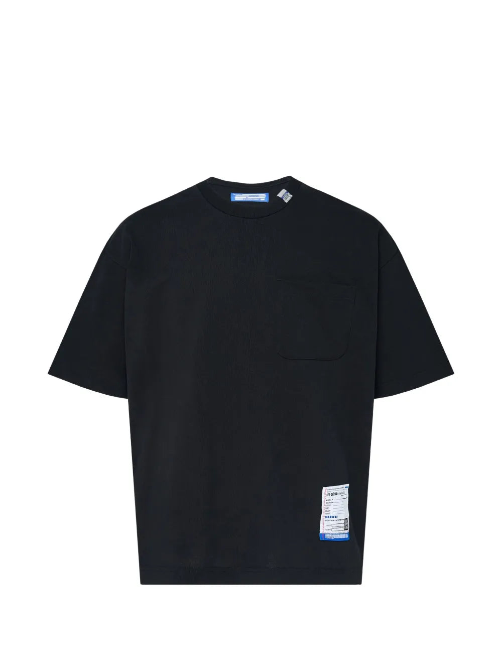 Maison MIHARA YASUHIRO playera de jersey con bolsillo - negro