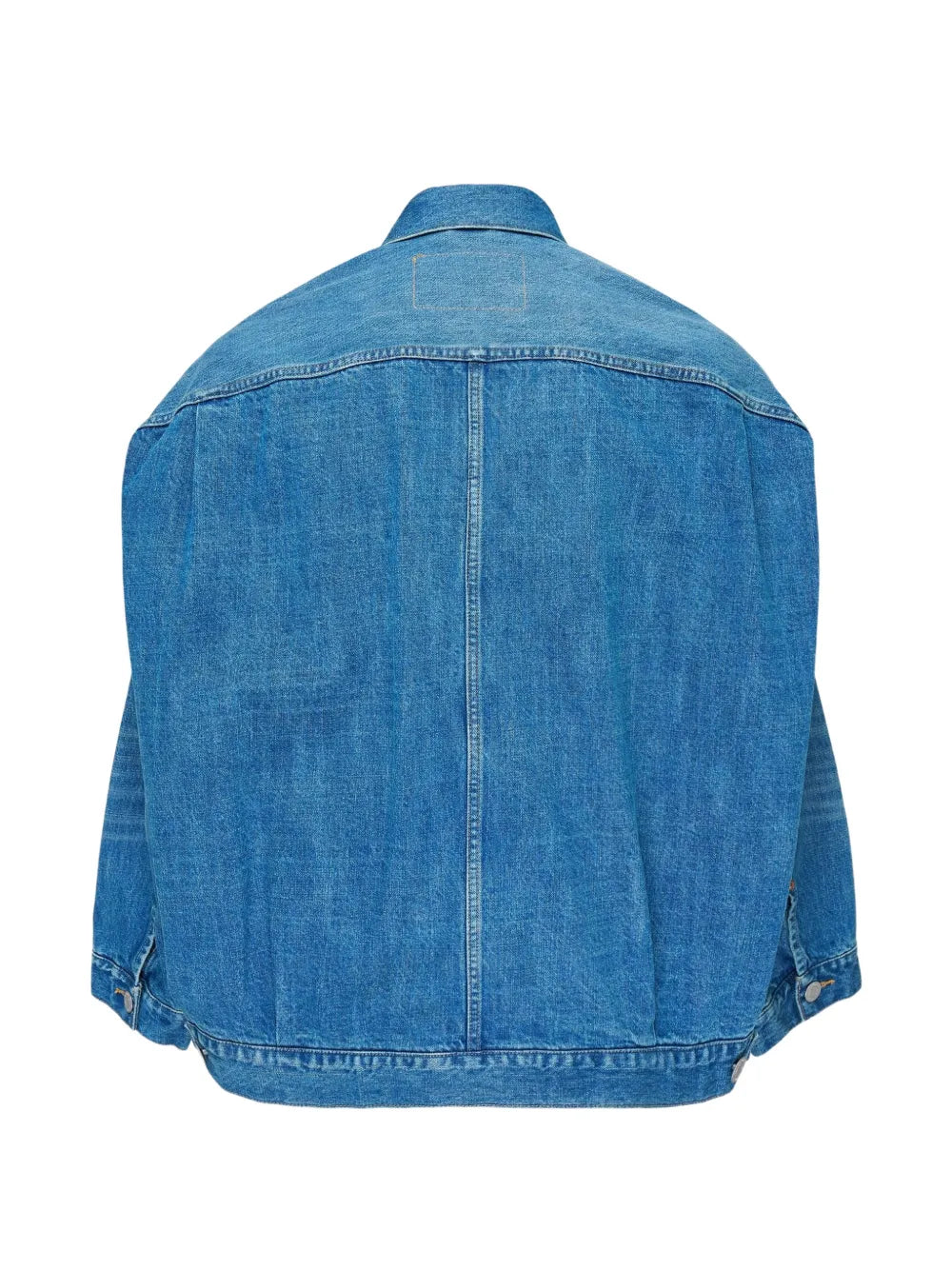 Maison MIHARA YASUHIRO chamarra de mezclilla con parche del logo - azul
