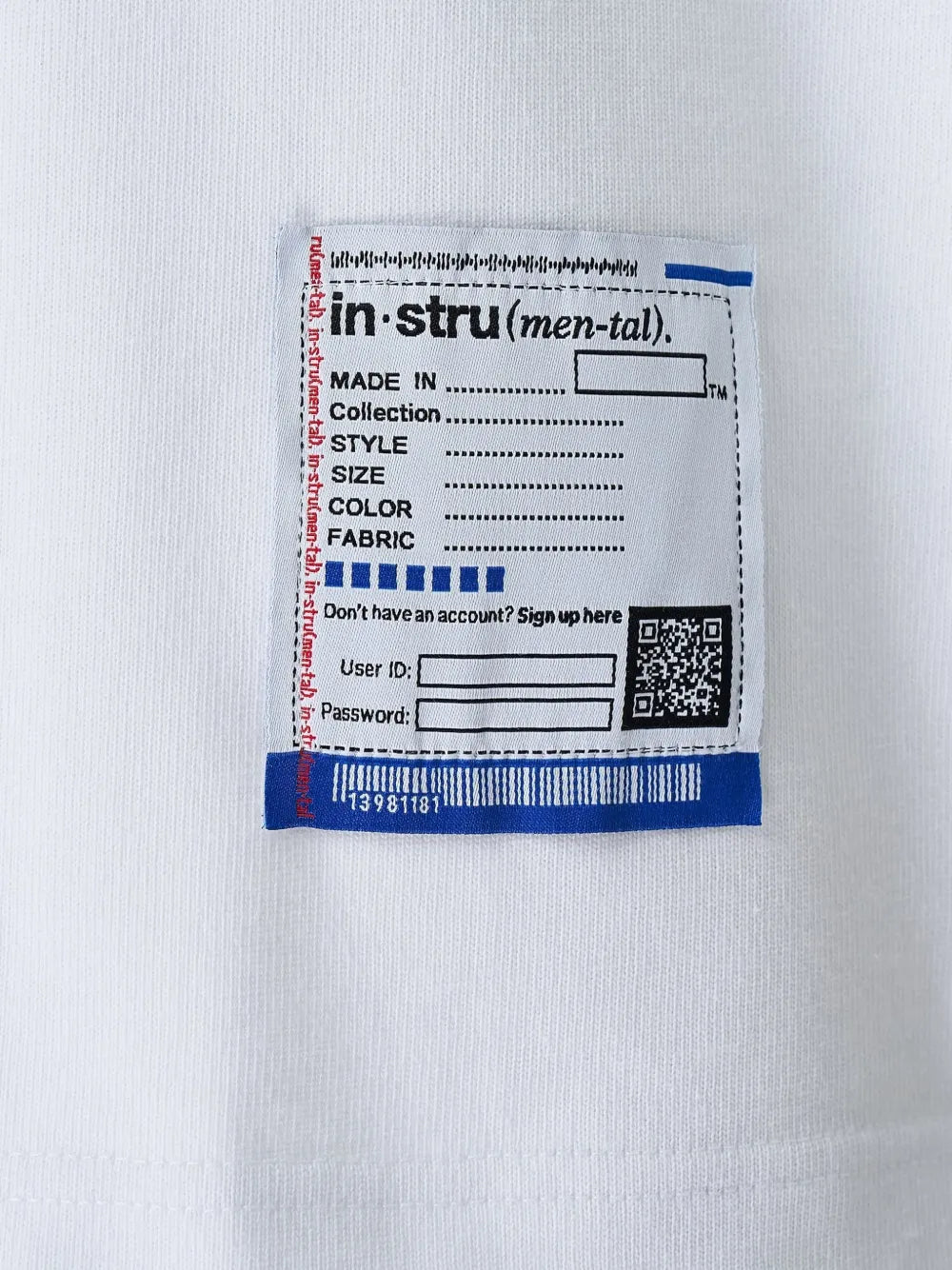 Maison MIHARA YASUHIRO playera con bolsillo en el pecho y parche del logo - blanco