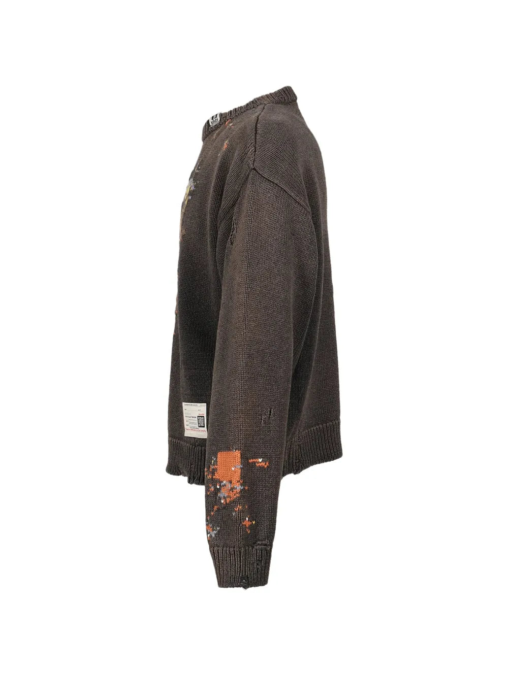 Maison MIHARA YASUHIRO jersey de punto en jacquard - gris