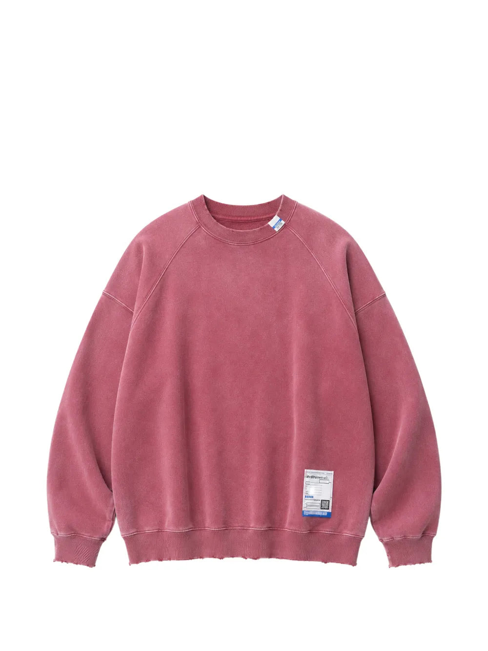 Maison MIHARA YASUHIRO sudadera con efecto envejecido y degradado - rojo