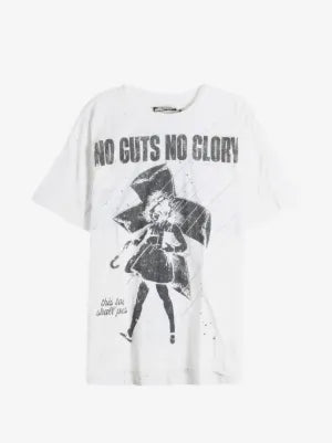 HELLSTAR playera Carry Your Cross con estampado gráfico y efecto envejecido blanco