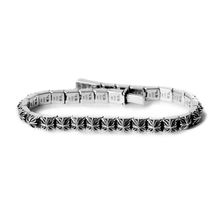 Chrome Hearts Pulsera de eslabones piramidales
