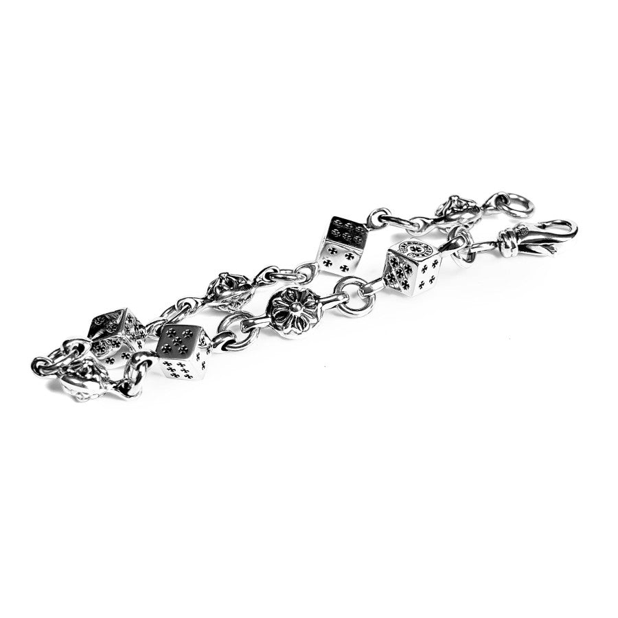 Chrome Hearts Pulsera de dados y bola cruzada CH