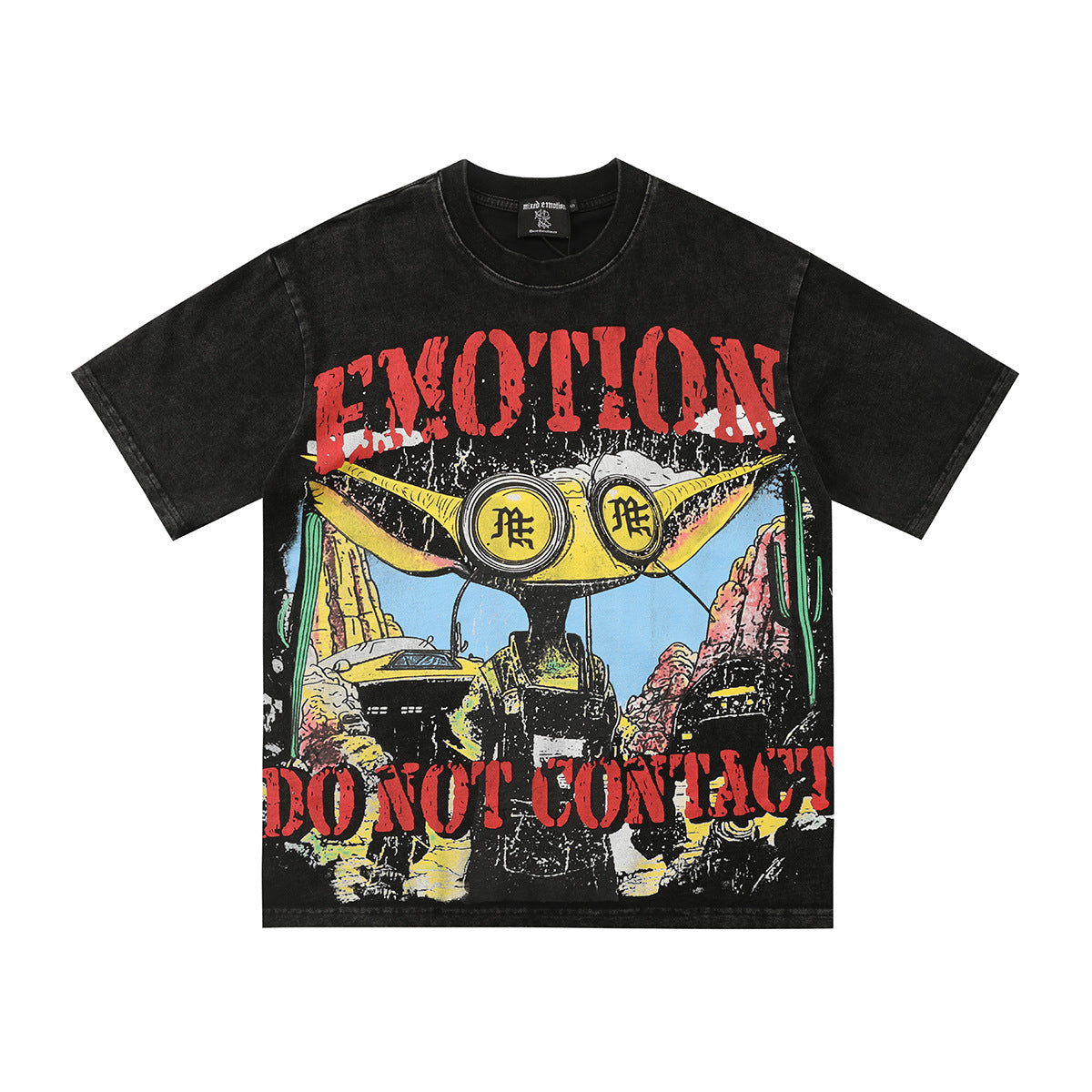 Mixed Emotion Do Not Contact Graphic T-Shirt