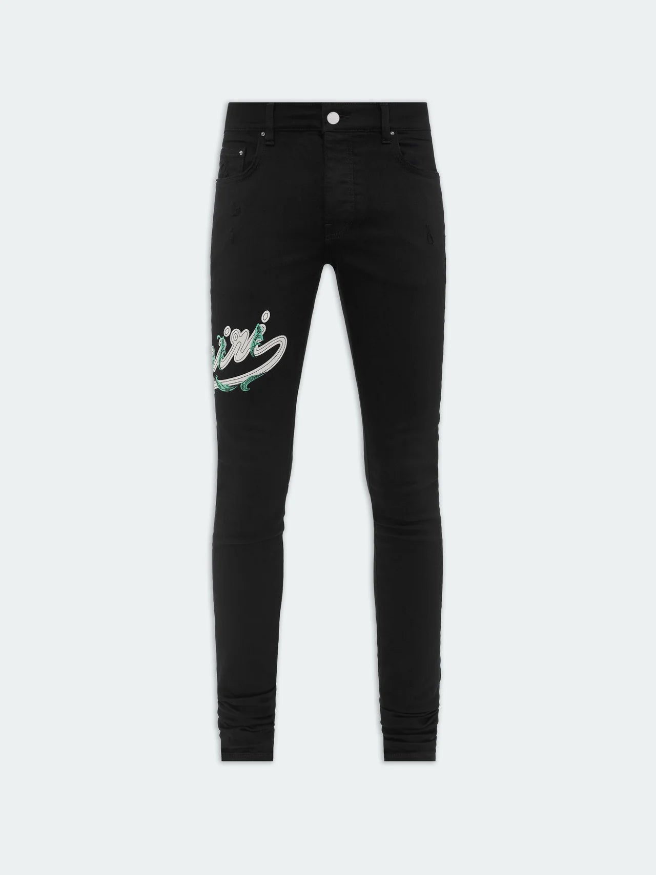 AMIRI BAROQUE LOGO VARSITY JEAN