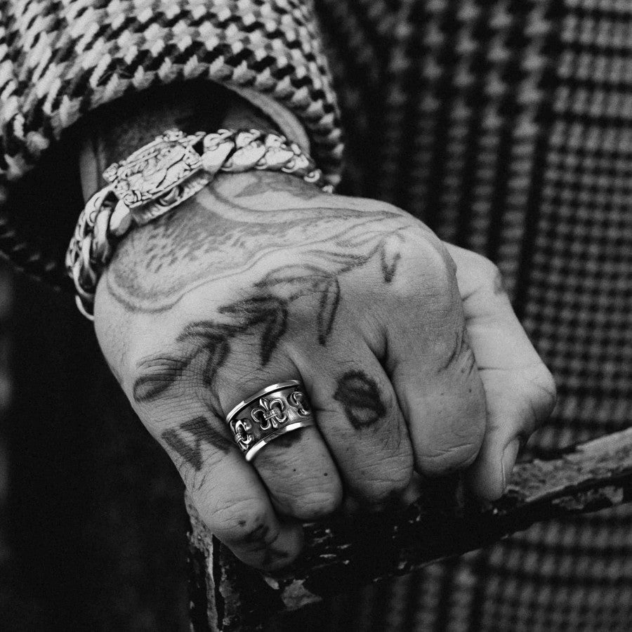 Chrome Hearts Anillo giratorio BS Fleur