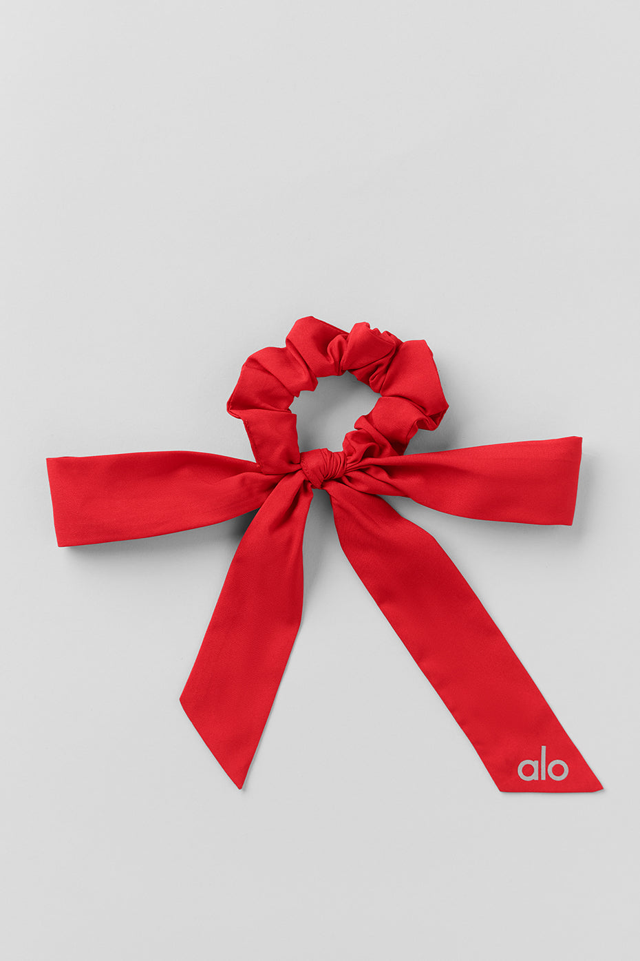 Alo Yoga Love Knots Tie Scrunchie - Bright Red - imagen 1