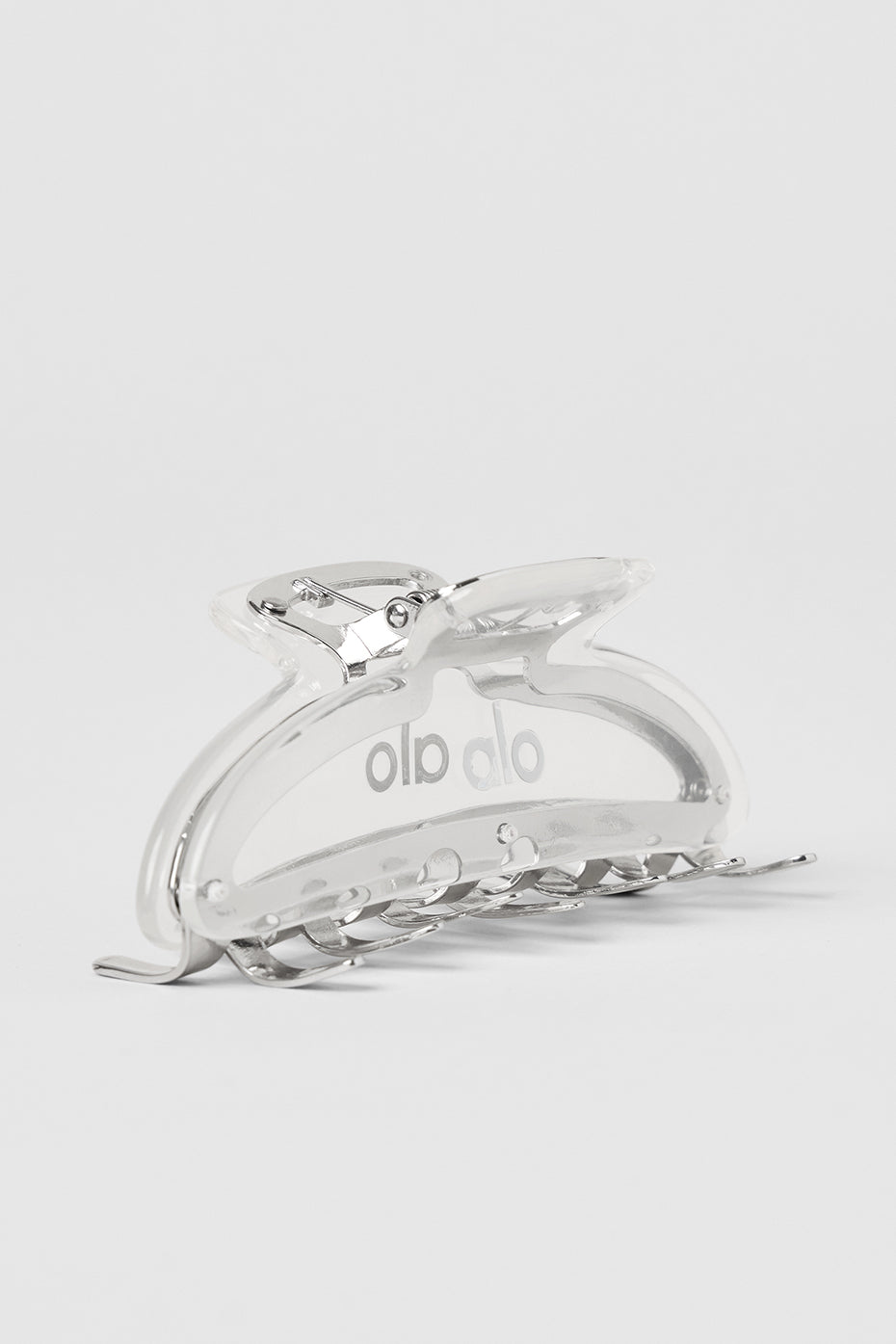 Alo Yoga Acrylic Illusion Claw Clip - Clear Acetate/Chrome - imagen 1