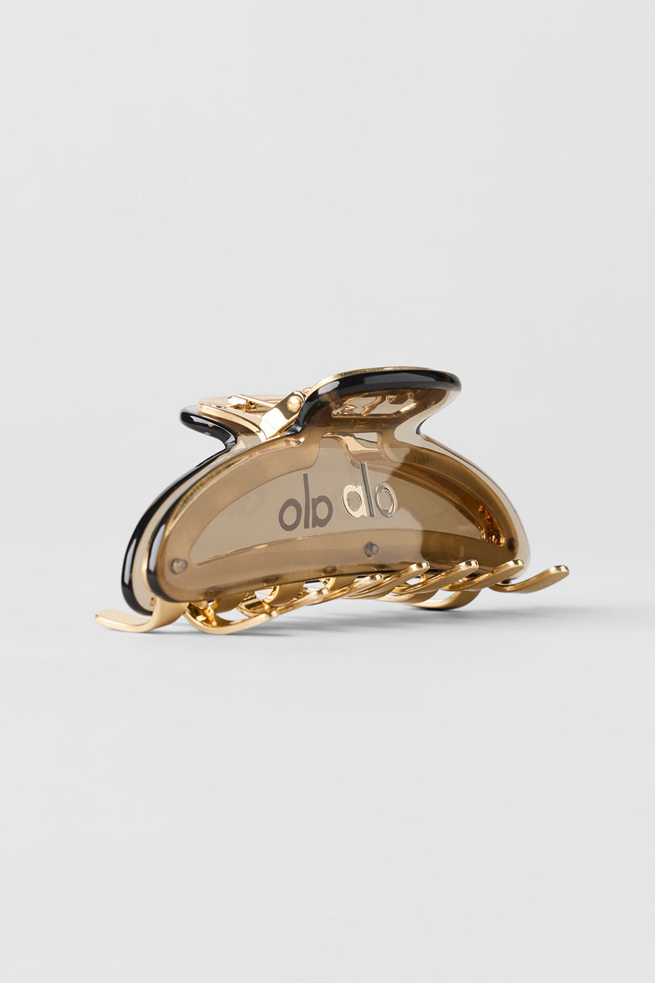 Alo Yoga Acrylic Illusion Claw Clip - Gravel/Brushed Gold - imagen 1