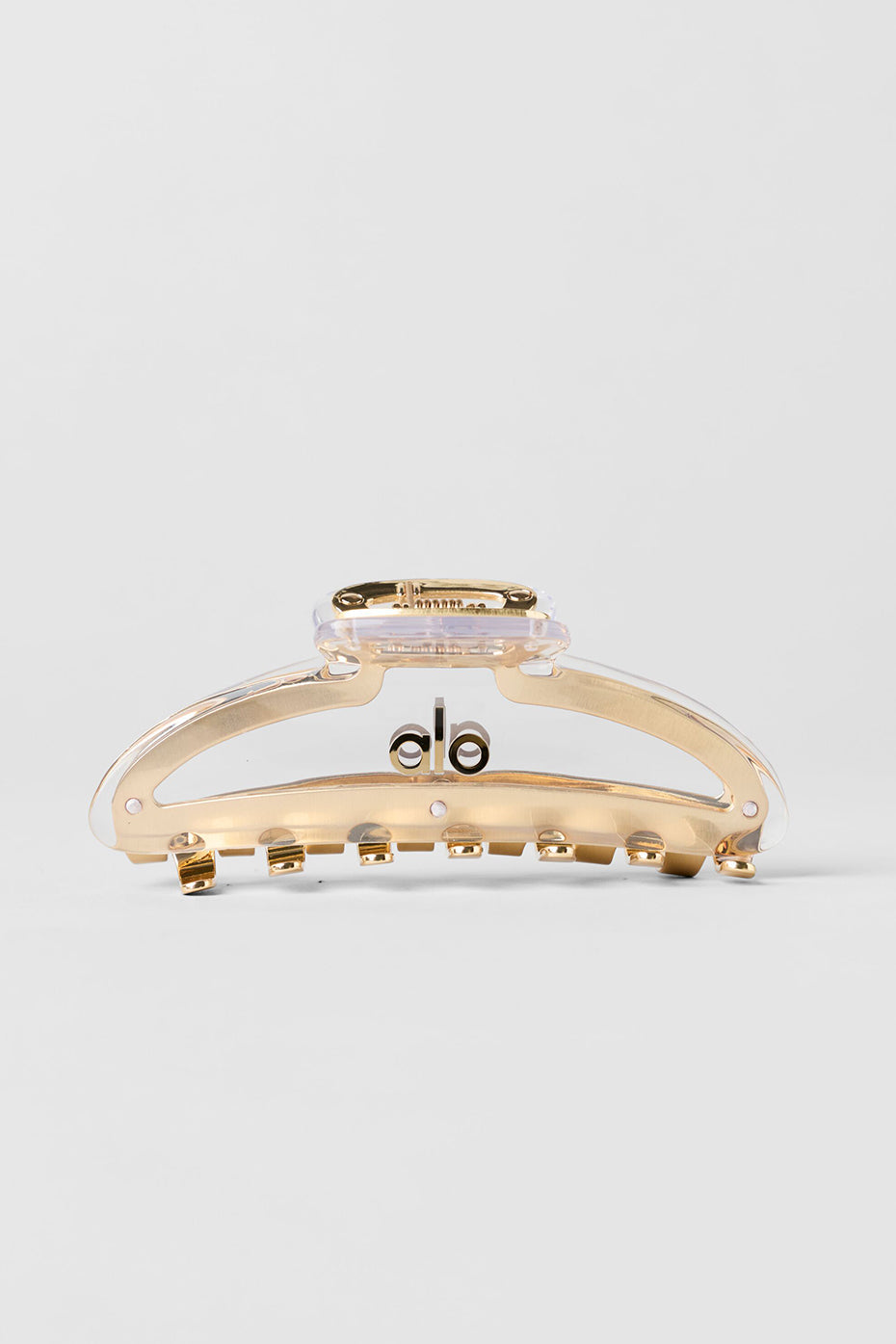 Alo Yoga Acrylic Illusion Claw Clip - Clear/Brushed Gold - imagen 3