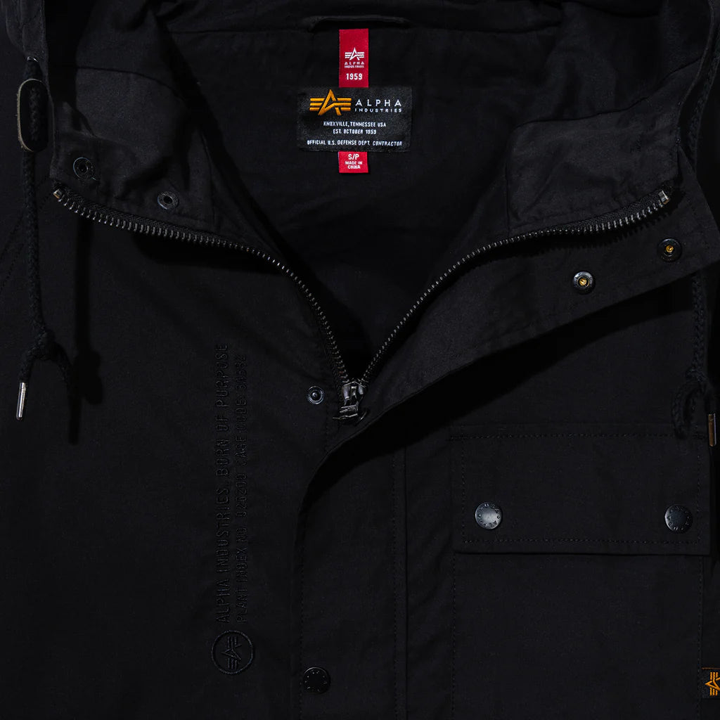 Jacket ASSC X Alpha M65 Black Hooded Field