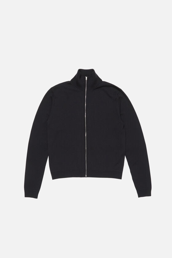 Acne Studios Zip-up bow logo cardigan