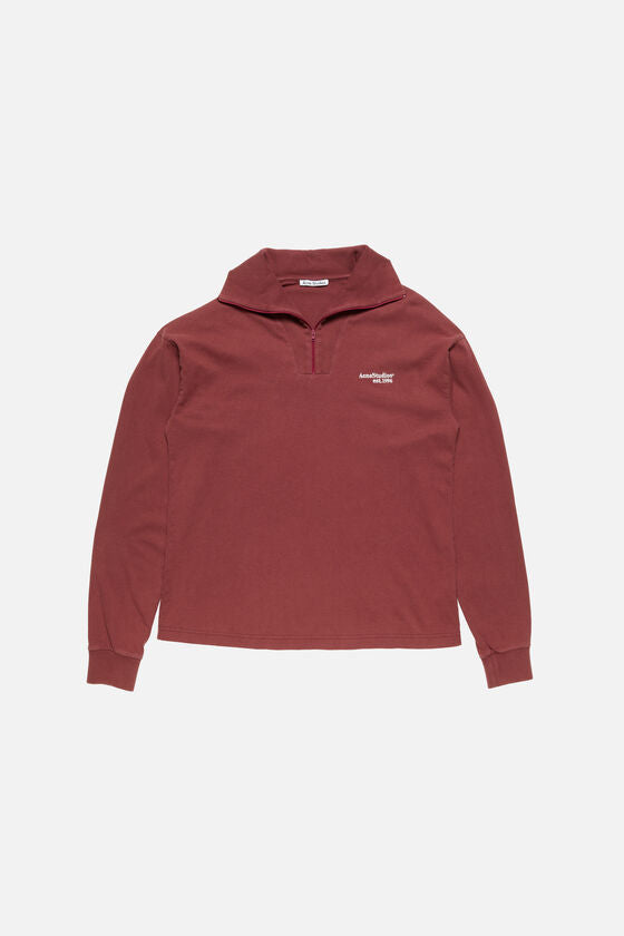 Acne Studios Half-zip logo sweatshirt