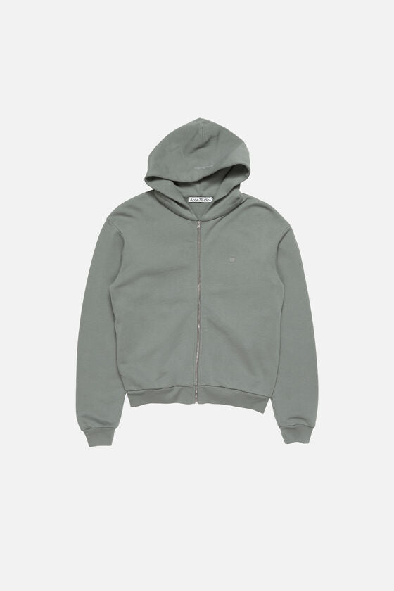 Acne Studios Face logo zip-up hoodie