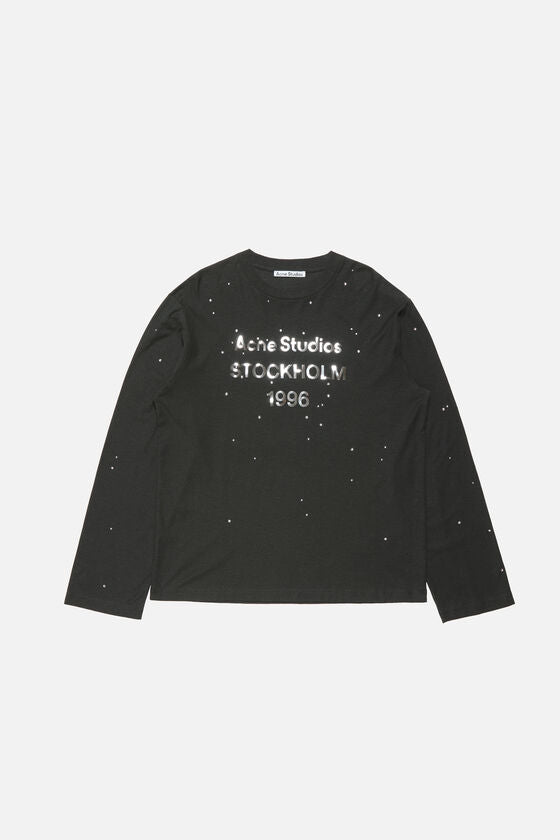 Acne Studios Rhinestone logo t-shirt
