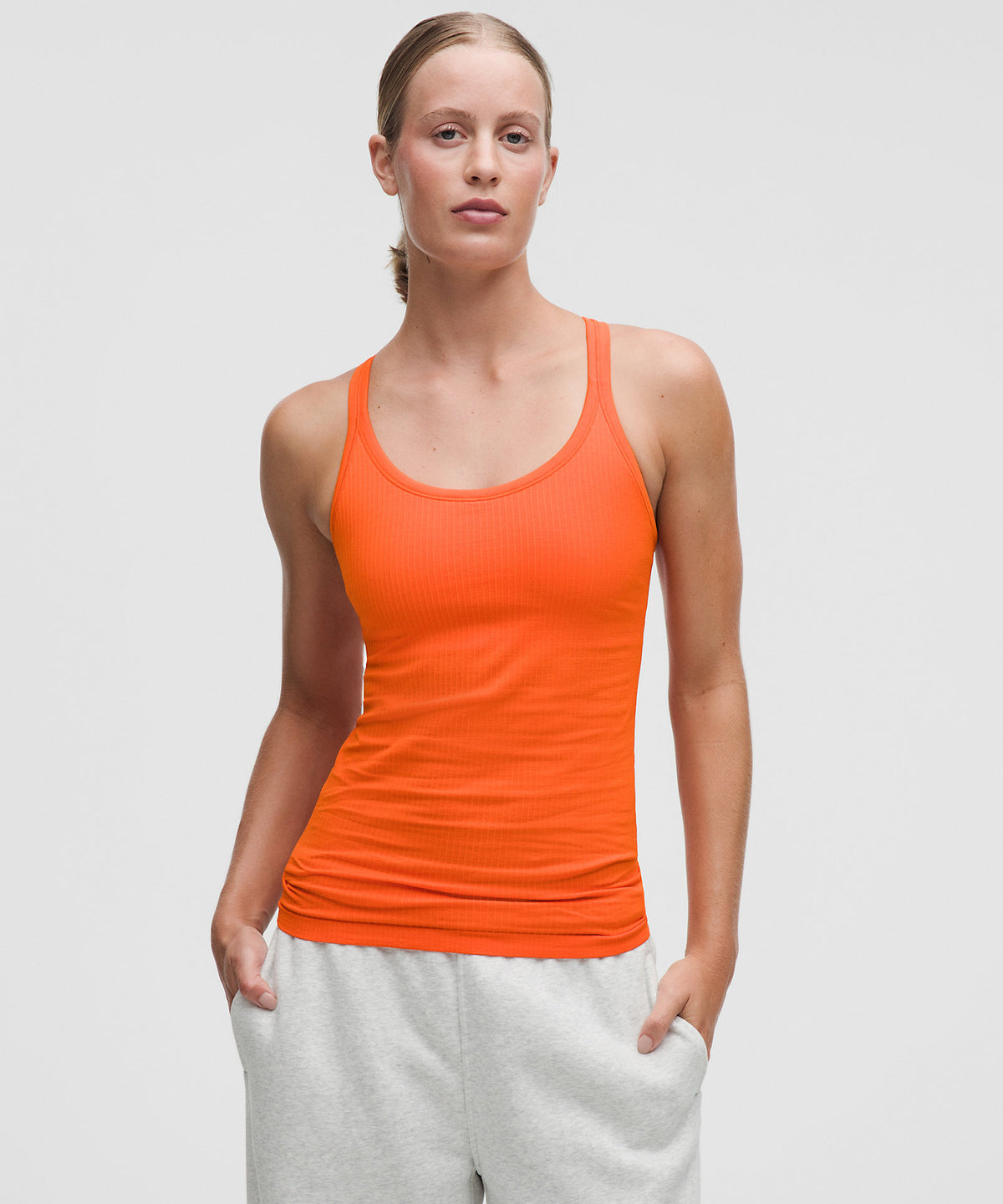Lululemon Ebb to Street Tank Top Light Support, B/C Cup - Orange Punch - imagen 1