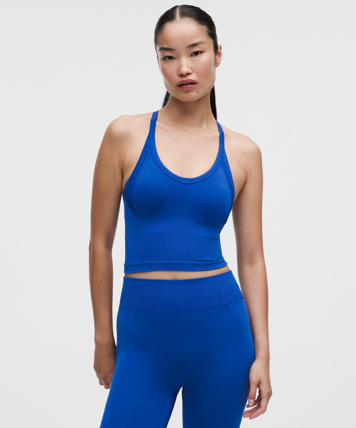 Lululemon Get Low Cross-Back Training Tank Top Light Support, B/C Cup - Beach Ball Blue - imagen 1