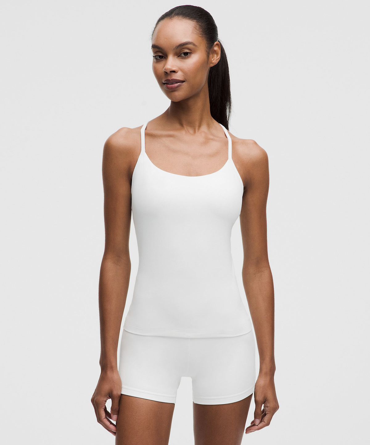 Lululemon Flow Y Tank Top Light Support, B/C Cup - White - imagen 1