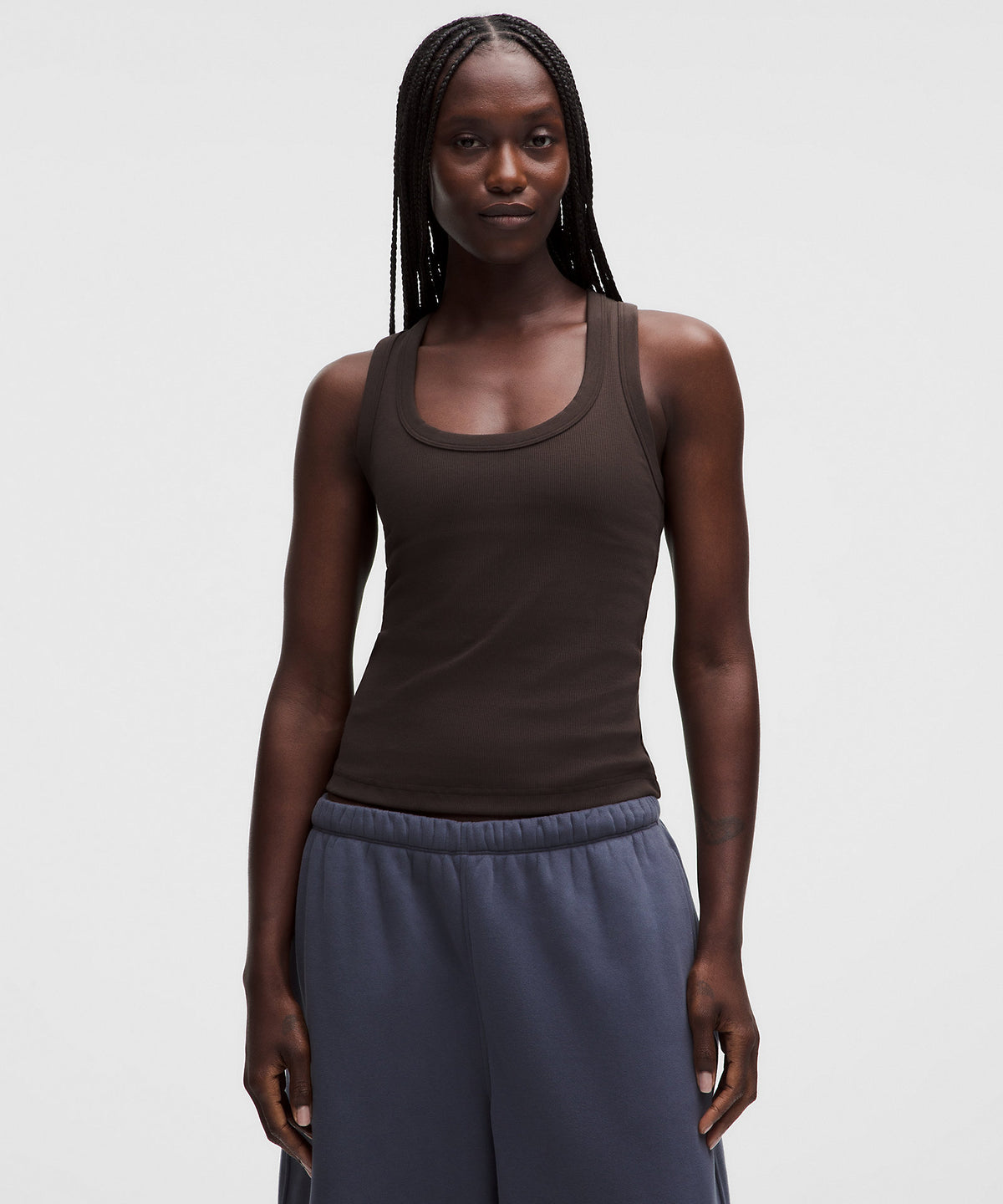 Lululemon Little Ribbed Scoop-Neck Tank Top - Mahogany Muse - imagen 1