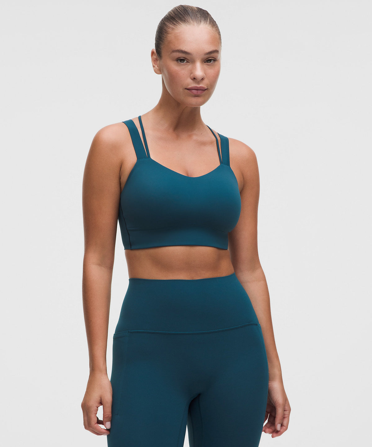 Lululemon Like a Cloud Longline Bra Light Support, D/DD Cup - Remixed Marine - imagen 1