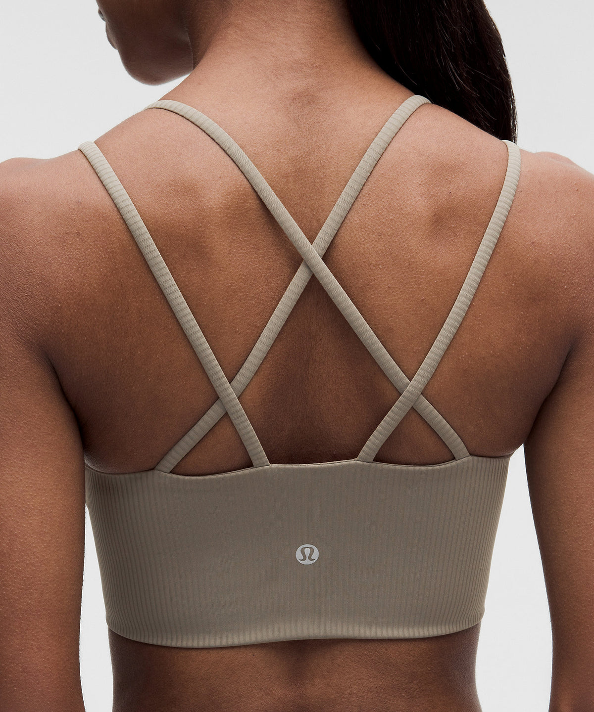 Lululemon Like a Cloud Ribbed Longline Bra Light Support, B/C Cup - Cypress Forest - imagen 4