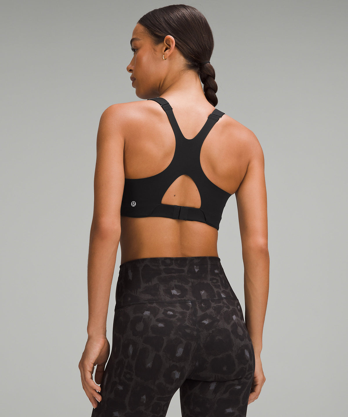 Lululemon Ultralu Square-Neck Workout Bra Medium Support, D/DD Cup - Black - imagen 2