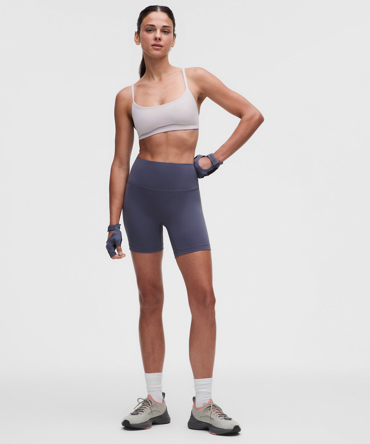 Lululemon Wunder Train Strappy Racer Bra Light Support, A/B Cup - Icy Taupe - imagen 3