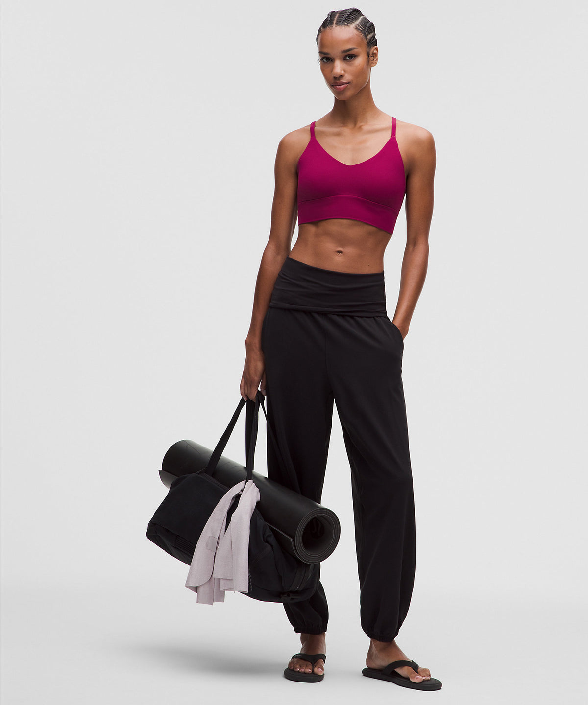 Lululemon Focuser Scoop-Neck Bra Nulu Light Support, C/D Cup - Raspberry Rave - imagen 3