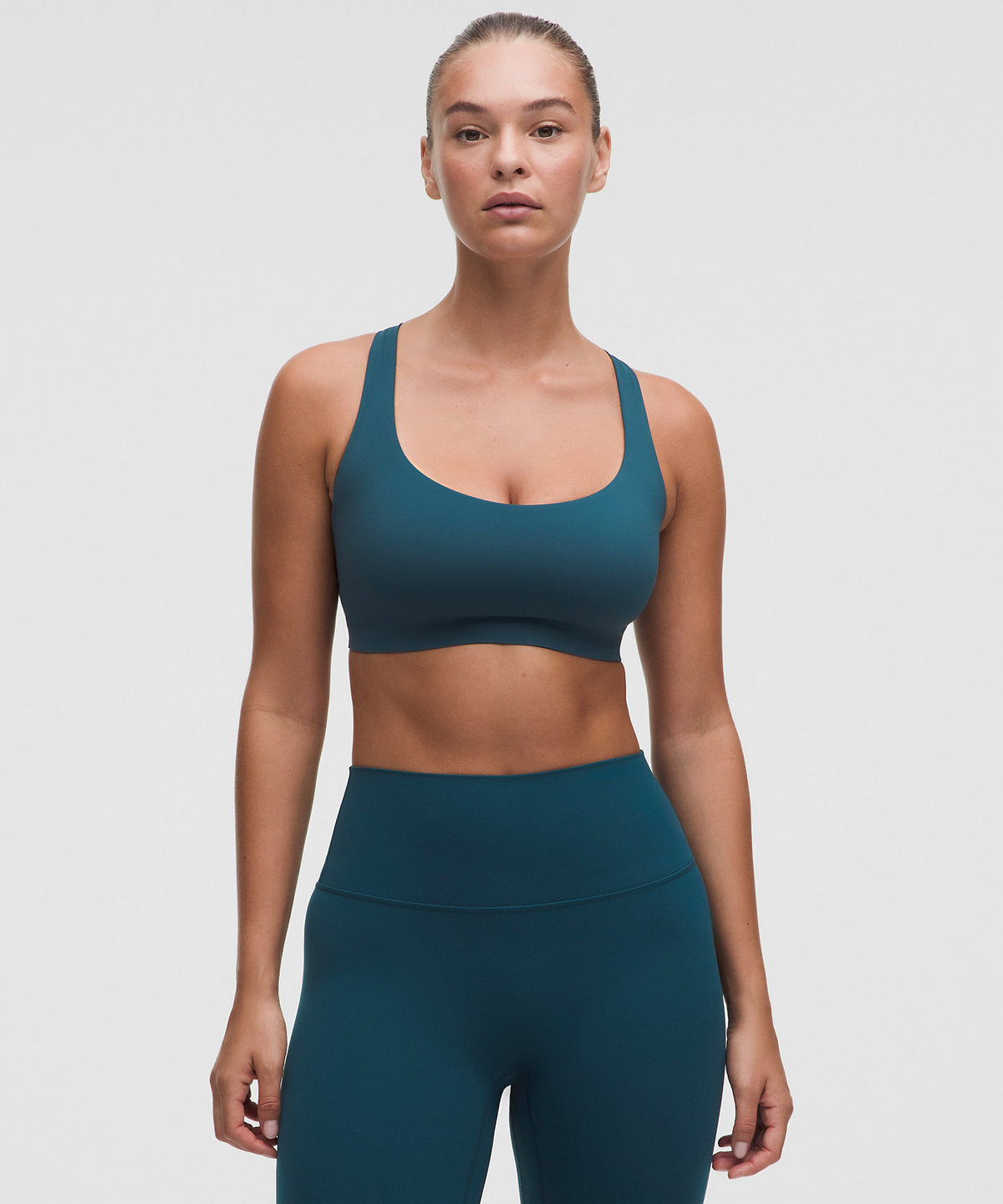 Lululemon FlexyFlex Strappy Yoga Bra Light Support, D-DDD Cups - Remixed Marine - imagen 1