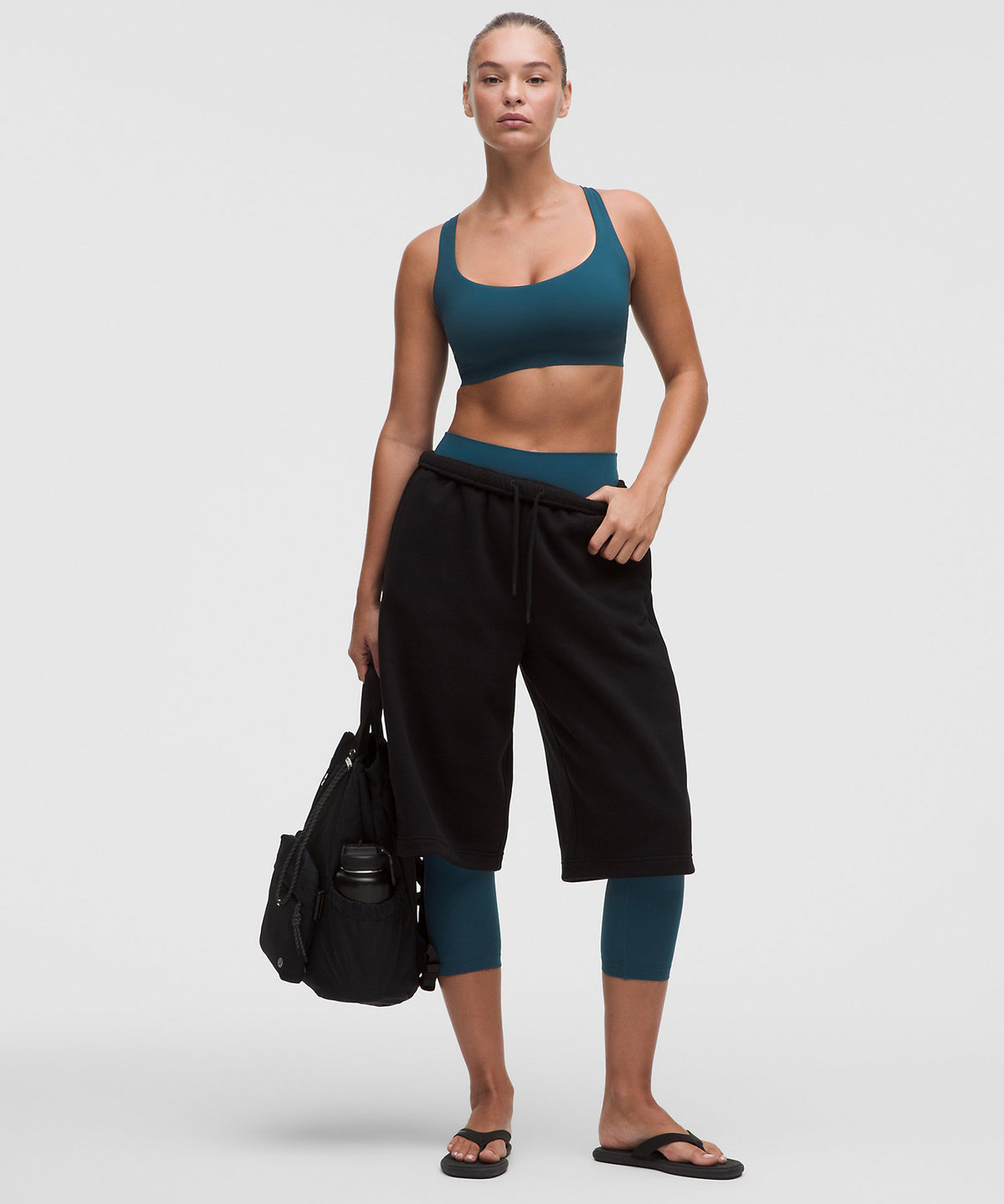 Lululemon FlexyFlex Strappy Yoga Bra Light Support, D-DDD Cups - Remixed Marine - imagen 3