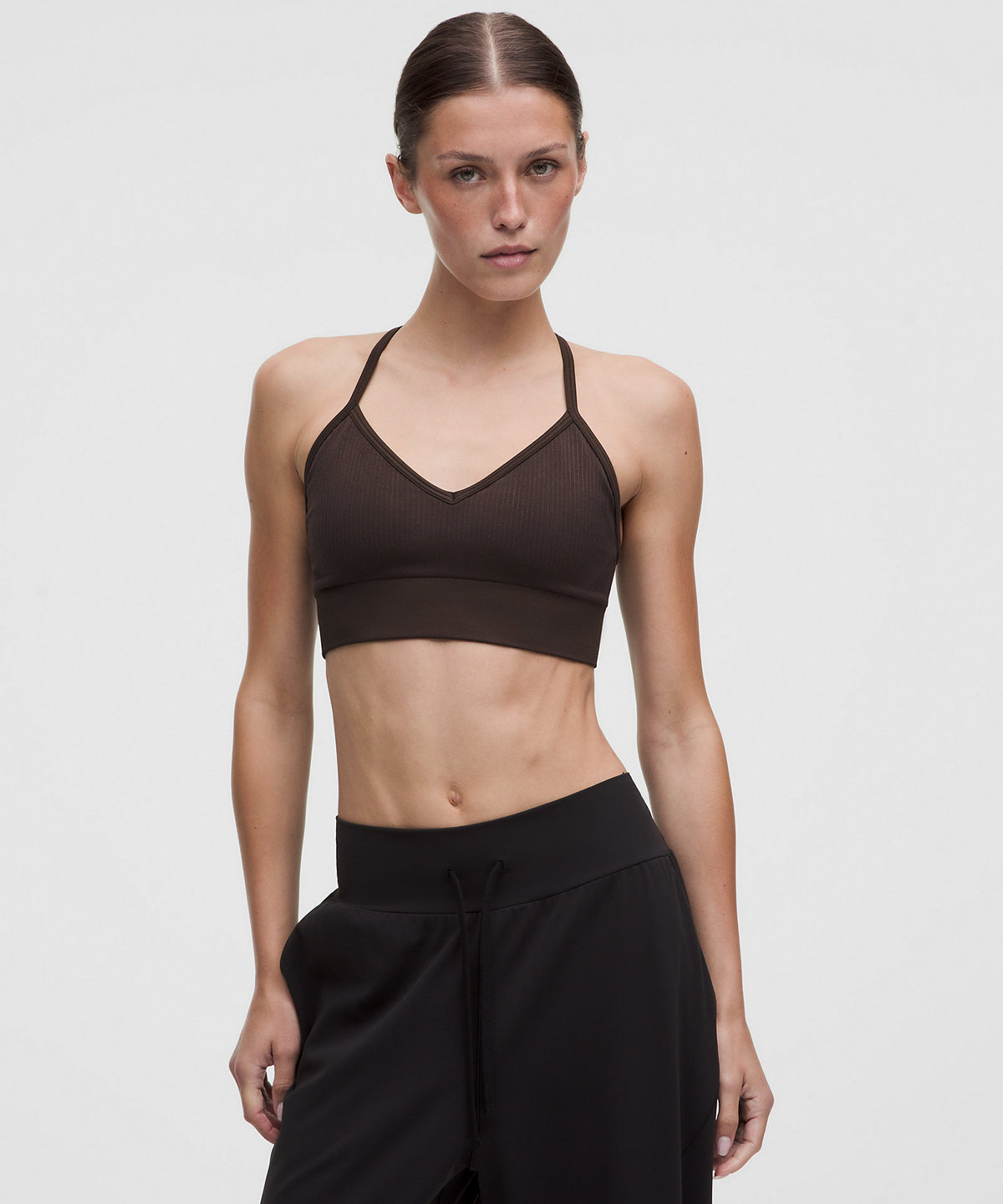 Lululemon Ebb to Street Bra Light Support, B/C Cup - Mahogany Muse - imagen 1