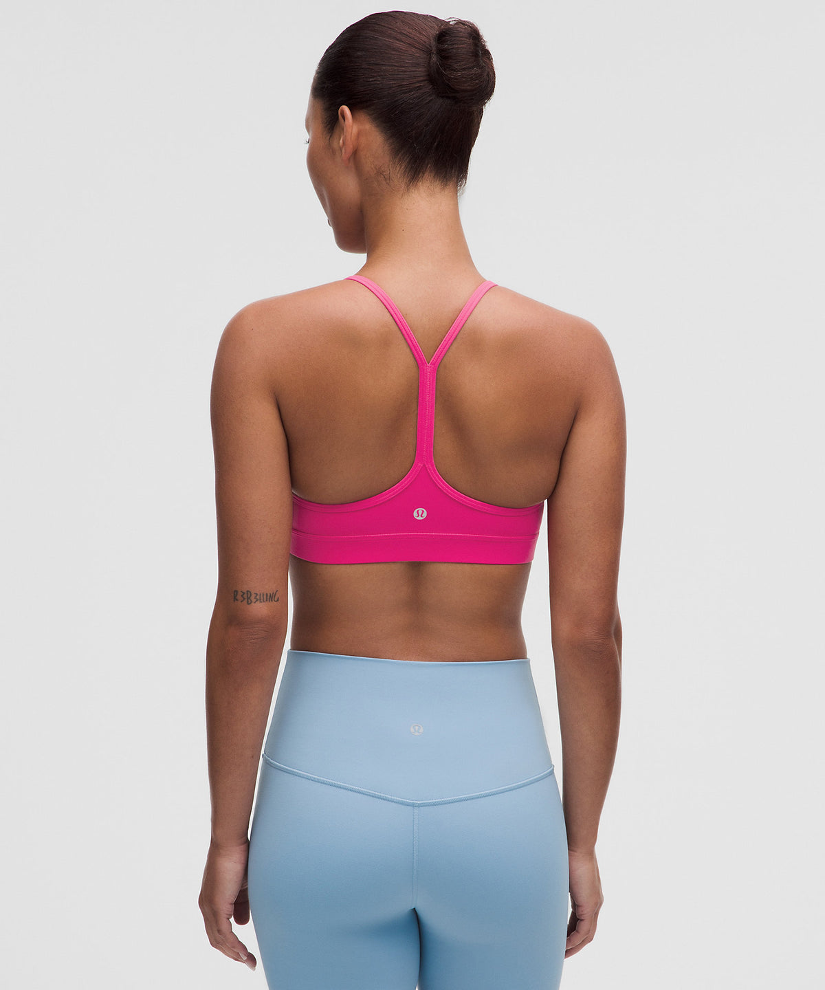 Lululemon Flow Y Bra Nulu Light Support, A–C Cups - Flamingo Fun Tone - imagen 2