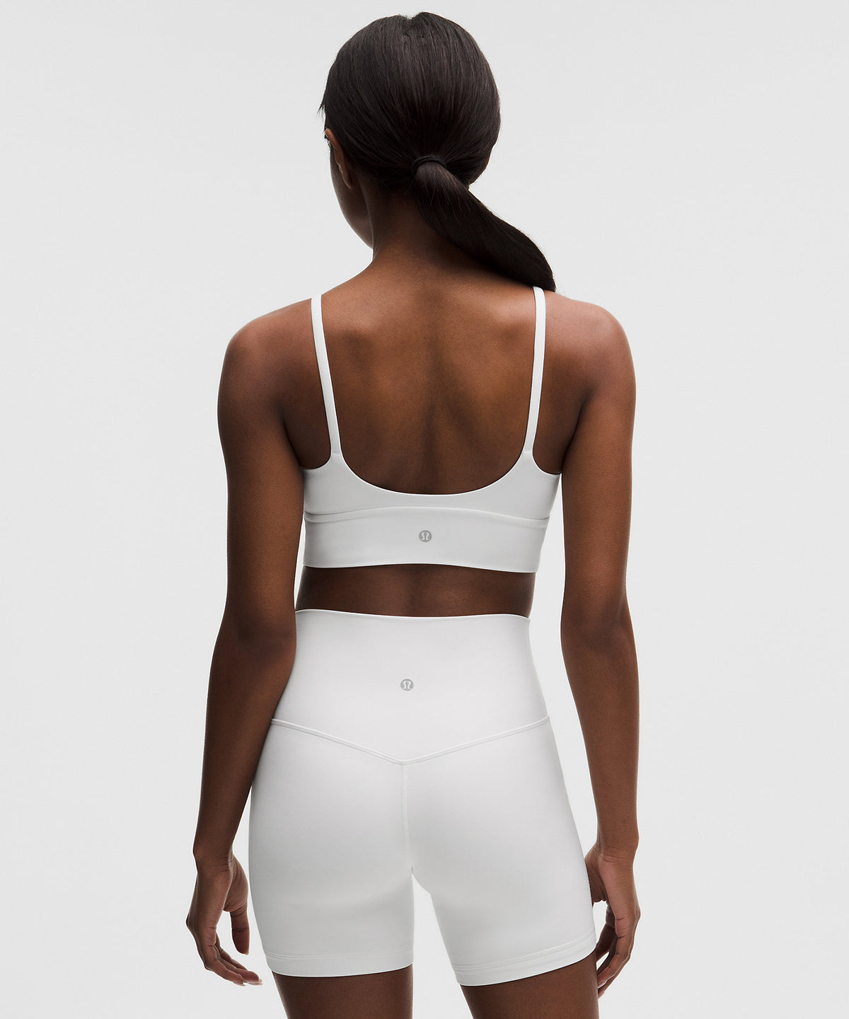 Lululemon Focuser High-Neck Bra Light Support, A/B Cup - White - imagen 2