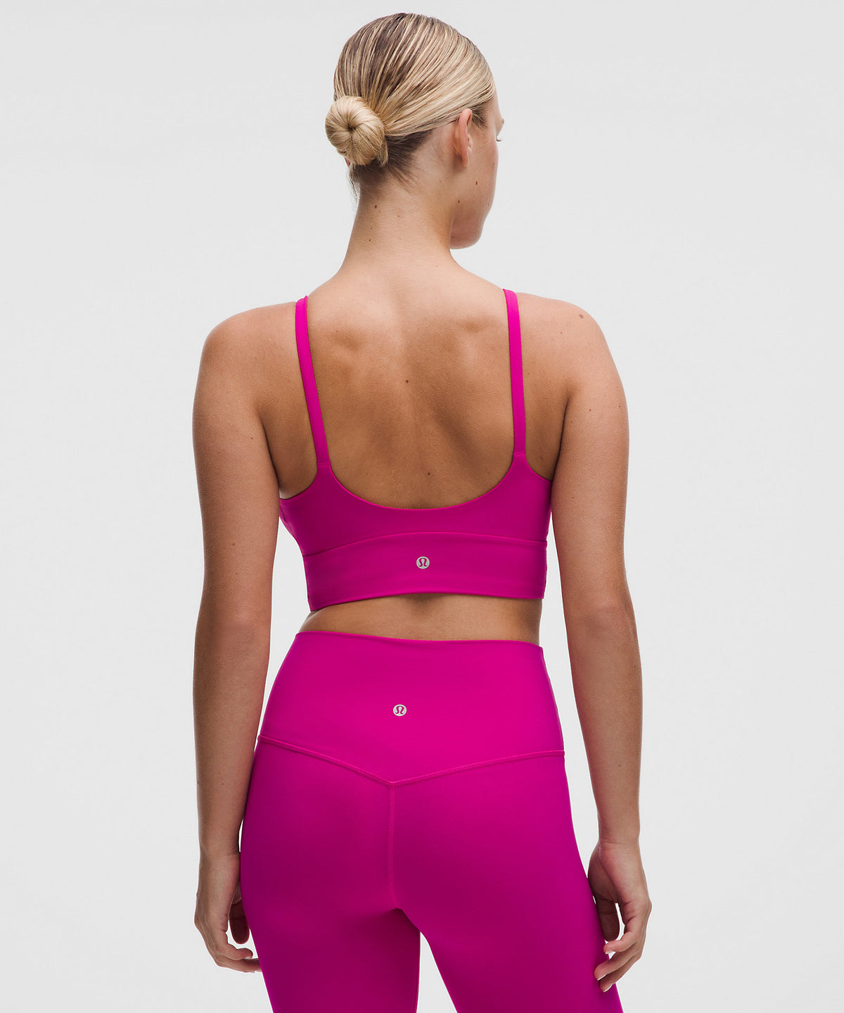 Lululemon Focuser High-Neck Bra Light Support, C/D Cup - Pink Flare - imagen 2