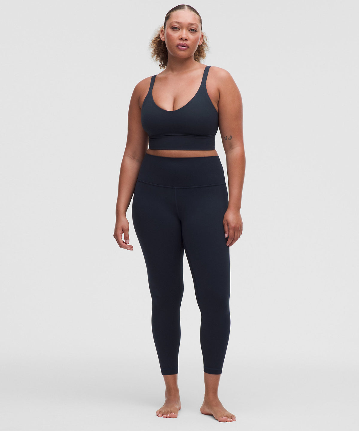 Lululemon Focuser Scoop-Neck Bra Light Support, DDD–G Cups - True Navy - imagen 3
