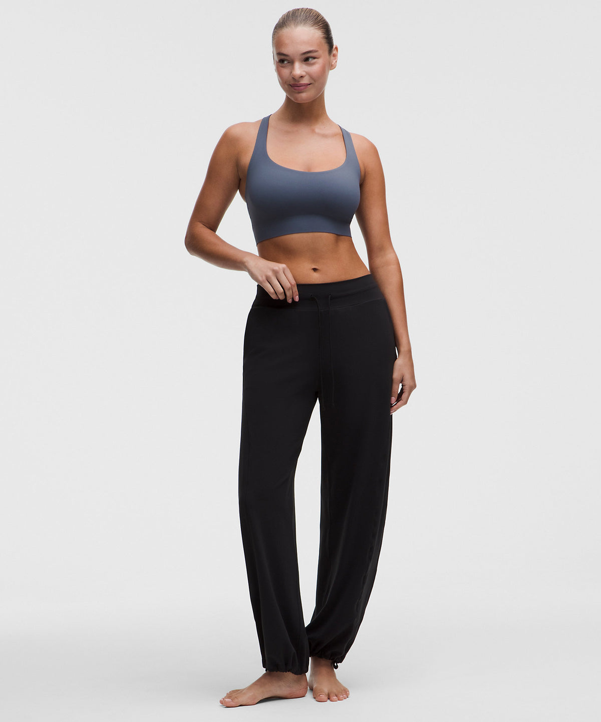 Lululemon FlexyFlex Strappy Longline Yoga Bra Light Support, D–DDD Cups - Dusty Diamond - imagen 3