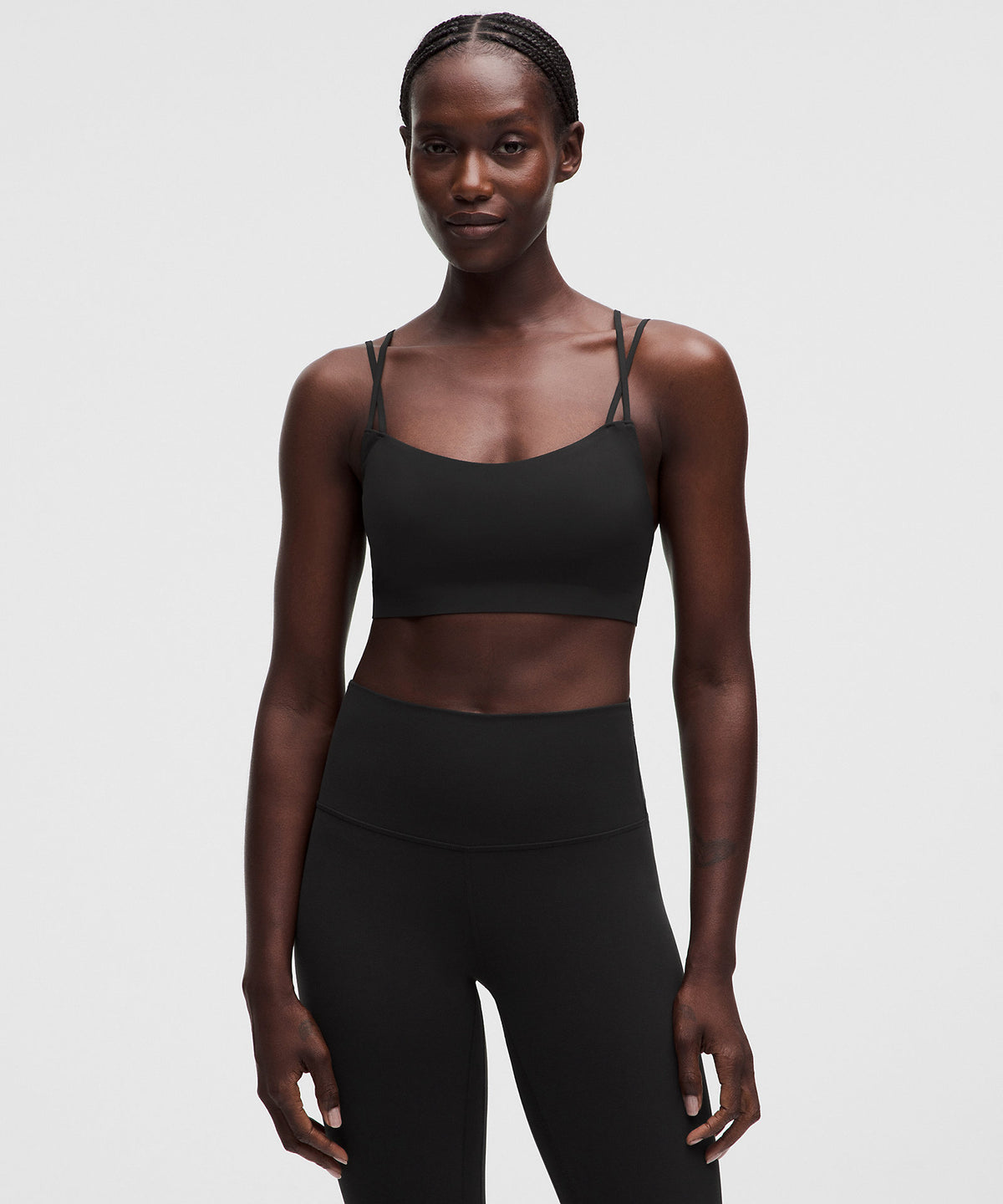 Lululemon FlexyFlex Double-Strap Yoga Bra Light Support, A-C Cups - Black - imagen 1