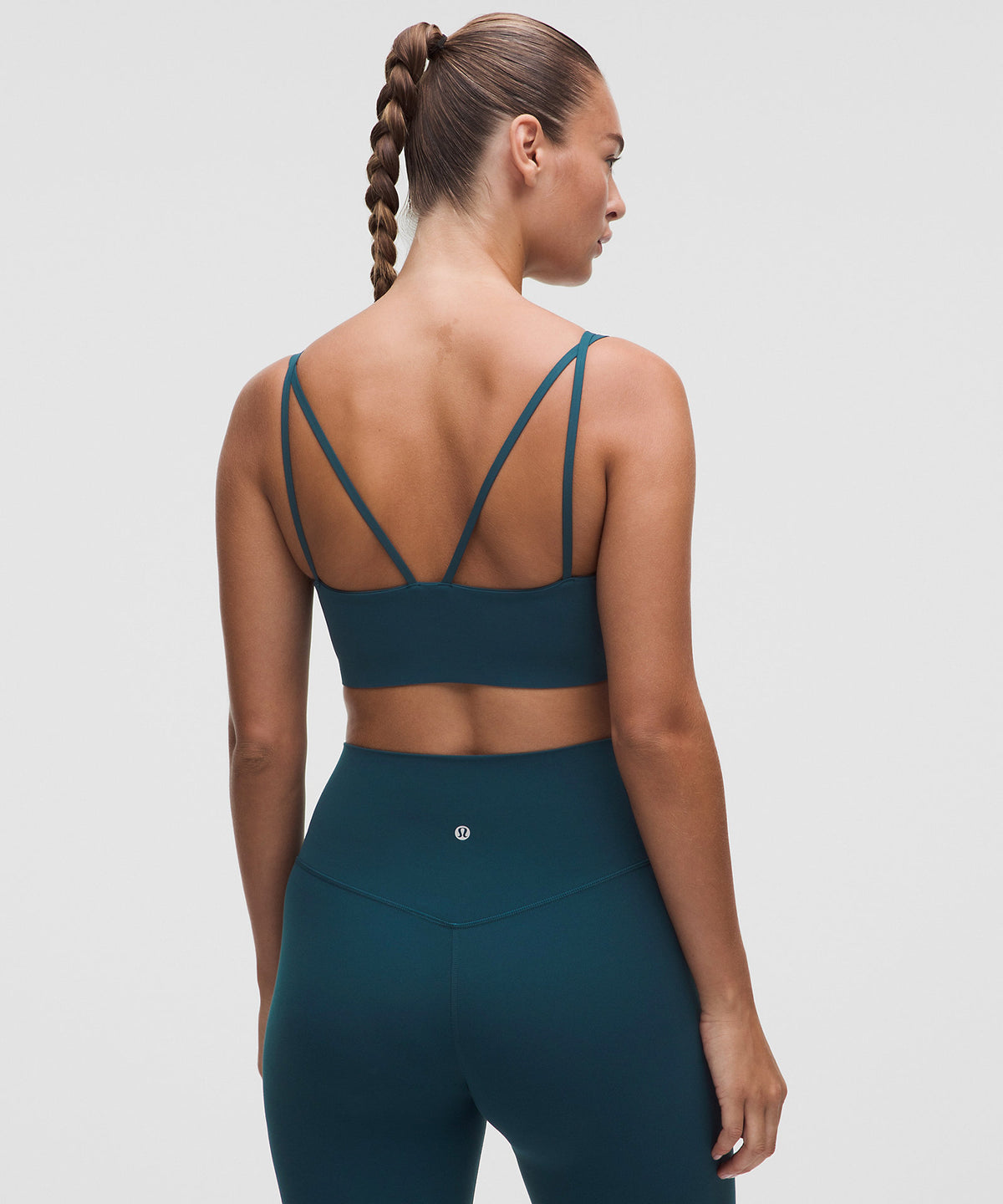 Lululemon FlexyFlex Double-Strap Yoga Bra Light Support, D-DDD Cups - Remixed Marine - imagen 2