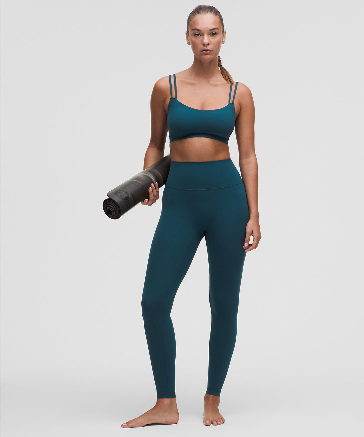 Lululemon FlexyFlex Double-Strap Yoga Bra Light Support, D-DDD Cups - Remixed Marine - imagen 3