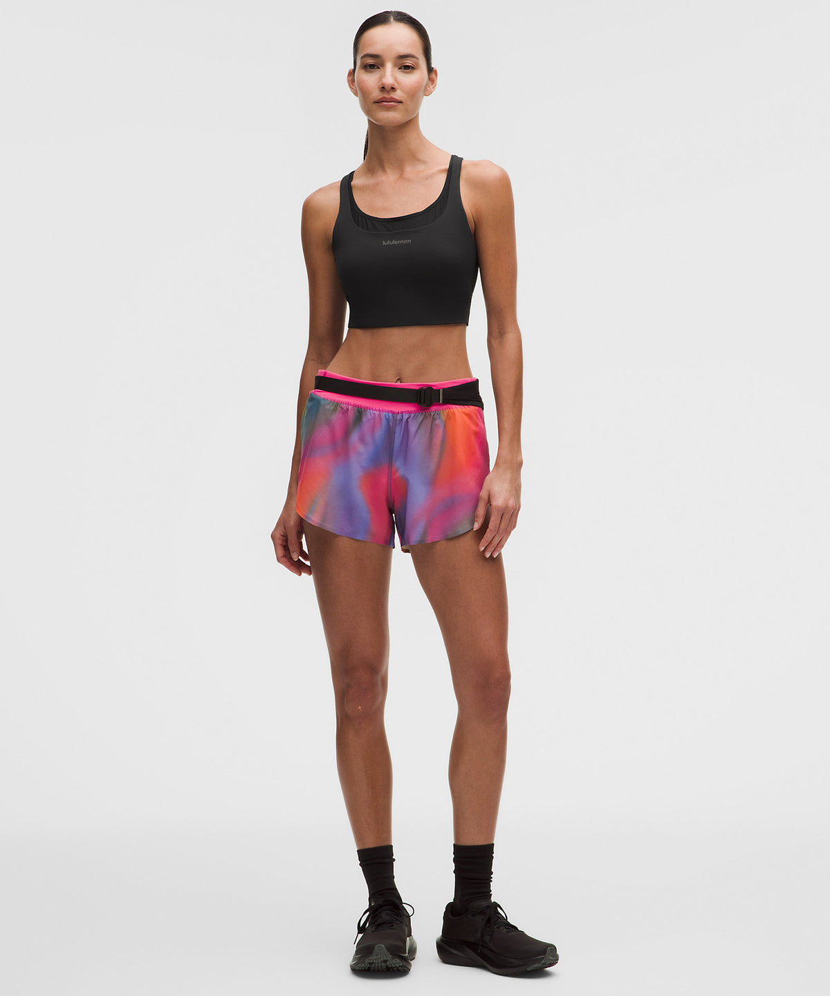 Lululemon Energy Longline Bra with Storage Evolve Medium Support, B/C Cup - Black - imagen 3