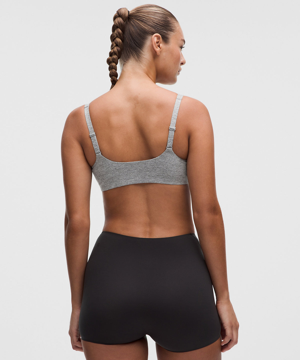 Lululemon Wundermost Ultra-Soft Nulu Scoop-Neck Bralette D–DDD Cups - Heathered Core Medium Grey - imagen 2
