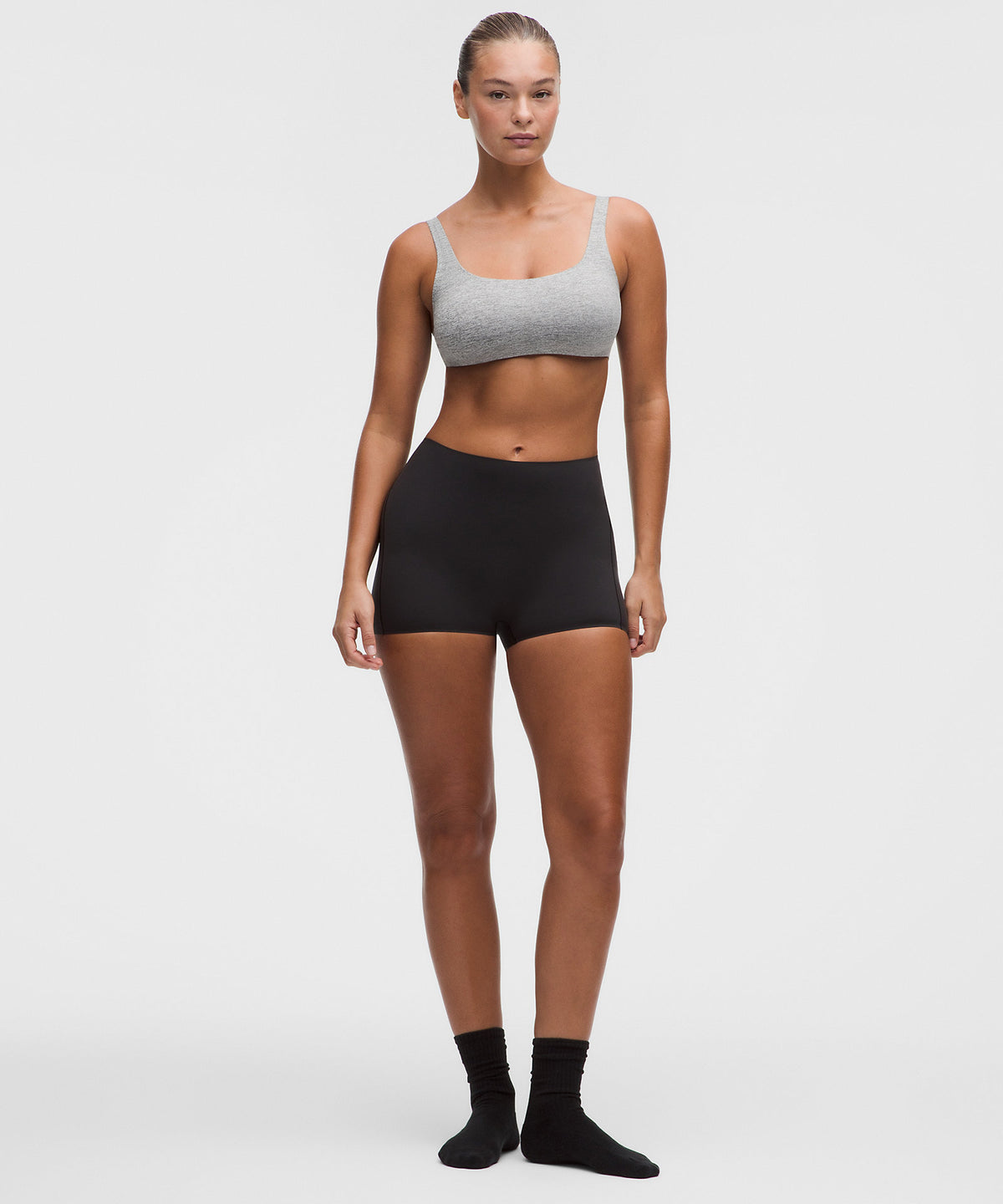 Lululemon Wundermost Ultra-Soft Nulu Scoop-Neck Bralette D–DDD Cups - Heathered Core Medium Grey - imagen 3