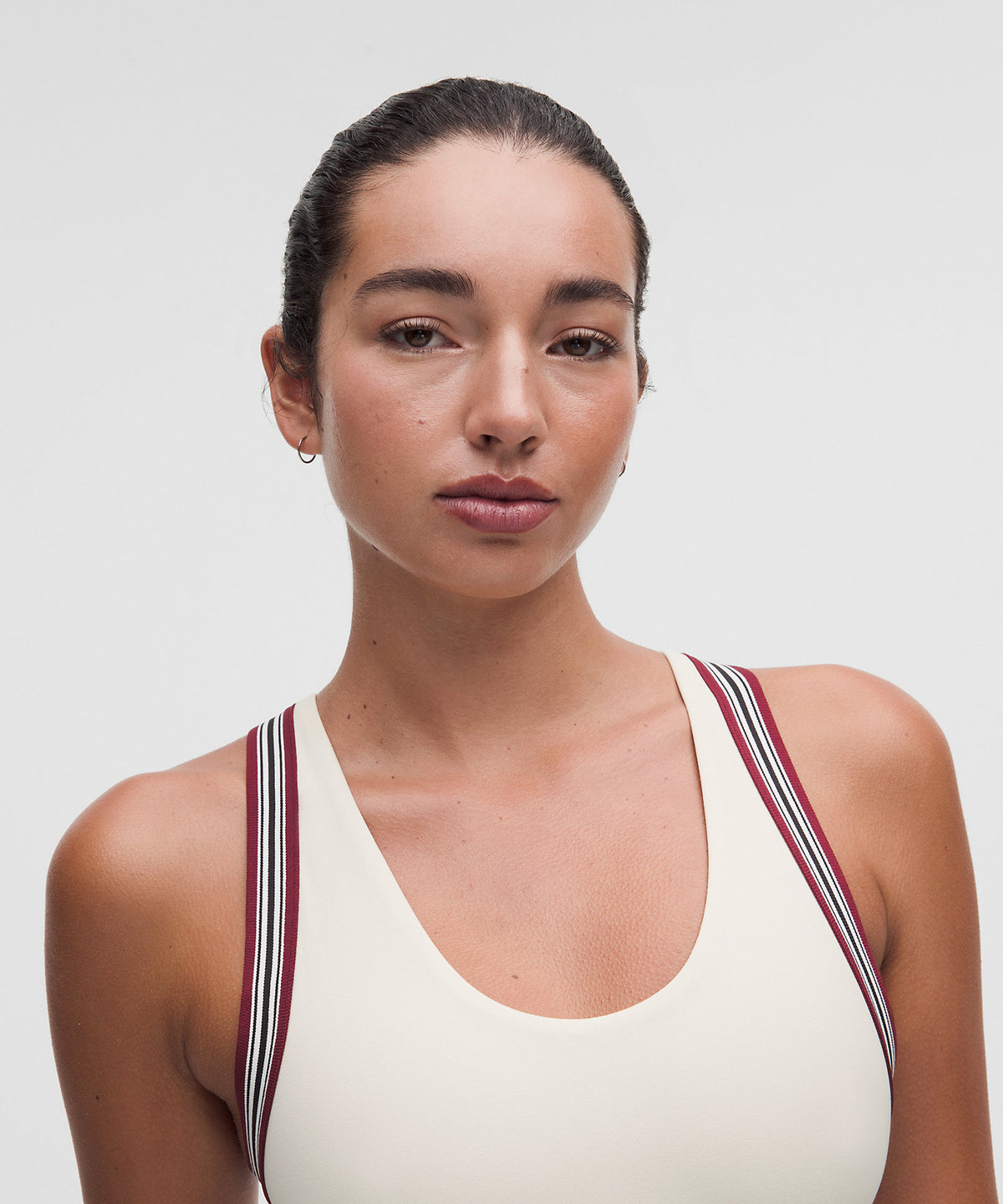 Lululemon Groove Yoga Bra Light Support, B/C Cup Striped Trim - Light Ivory - imagen 4
