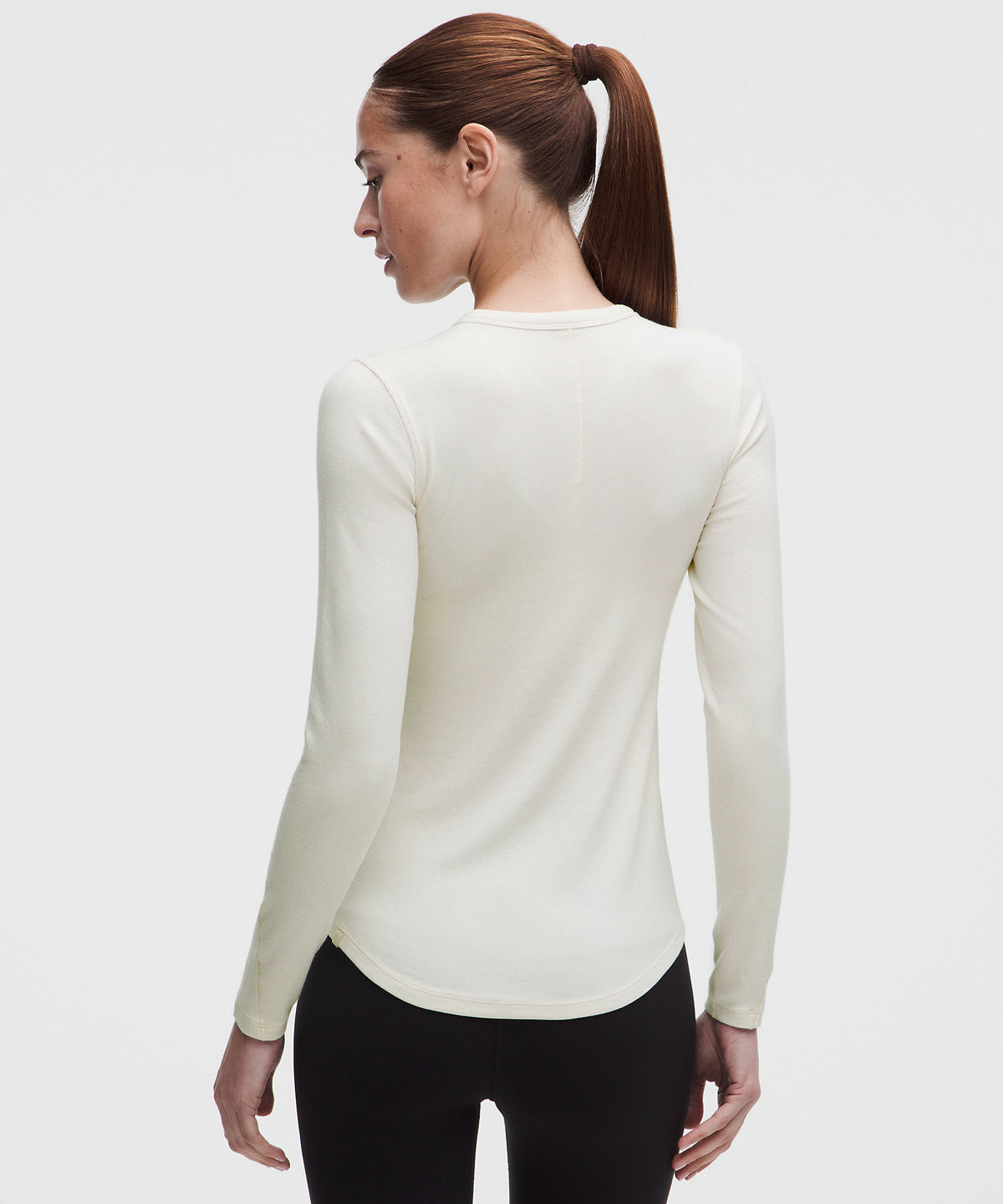 Lululemon Hold Tight Long-Sleeve Shirt - Light Ivory - imagen 3