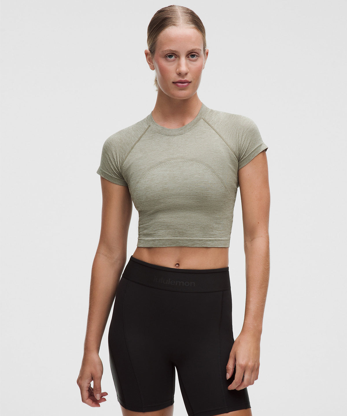 Lululemon Swiftly Tech Cropped Short-Sleeve Shirt 2.0 - Cypress Forest - imagen 1