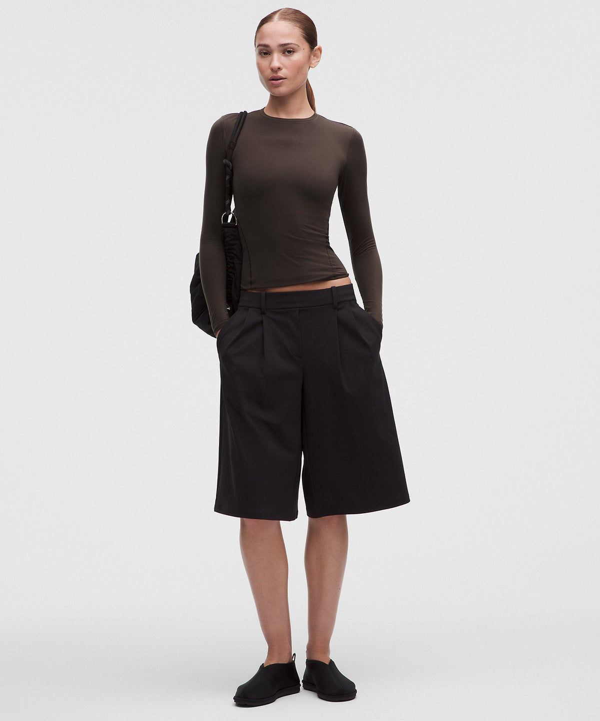 Lululemon Wundermost Ultra-Soft Nulu Crewneck Long-Sleeve Shirt - Mahogany Muse - imagen 2